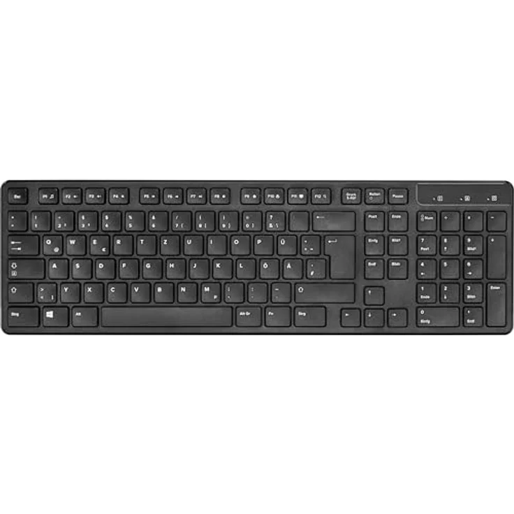 Speedlink SIGNIUM Deskset, kabelloses USB Wireless Tastatur Maus Set, deutsches QWERTZ Layout, 1200dpi Sensor, Batteriebetrieben, schwarz – Bild 2