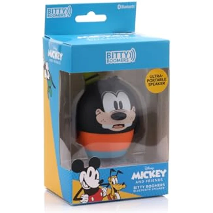 Bitty Boomers Disney: Goofy Mini Haut-parleur Bluetooth, Ultraportabler Lautsprecher mit 5 cm Höhe, Bluetooth 5, kabellose Reichweite von 9,1 m, Schwarz – Bild 4