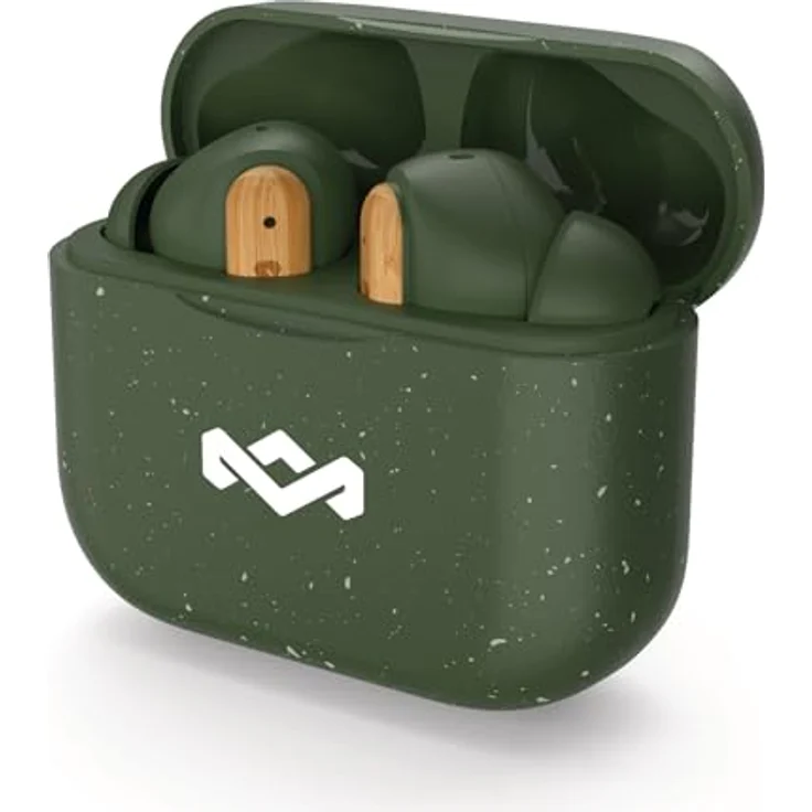 House of Marley Little Bird TWS Green, Nachhaltige drahtlose In-Ear-Kopfhörer mit 30 Stunden Akkulaufzeit und Touch-Bedienung – Bild 3
