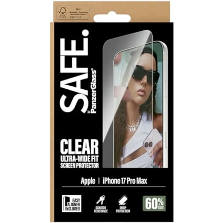 Panzer Glass SAFE. by PanzerGlass SA25701, Displayschutzfolie kompatibel mit iPhone 17 Pro Max – Bild 3