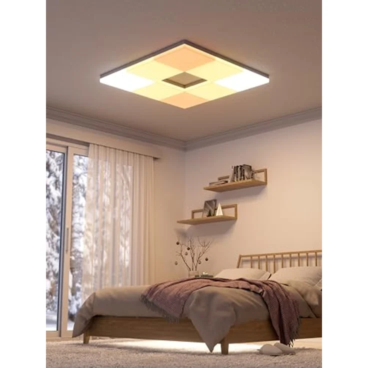 nanoleaf Skylight Starter Kit, 3 LED RGBCW Smarte Deckenleuchten - Modulare WLAN LED Deckenlampen, 16 Mio. Farben, Dimmbar, Musik & Bildschirm Sync, Funktioniert mit Apple Home Alexa Google Home – Bild 3