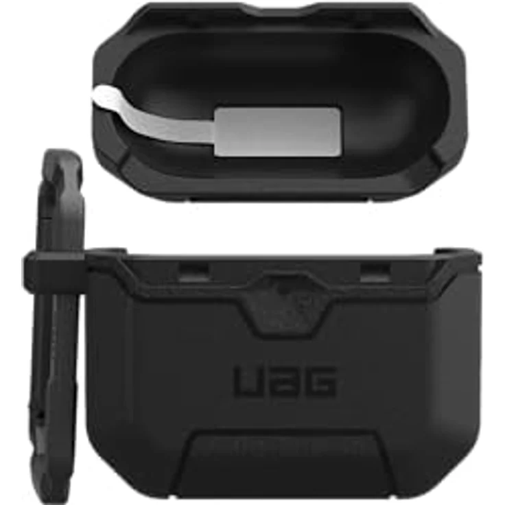 UAG Scout, Kopfhörertasche + Schutzhülle für Apple AirPods 4, Schwarz, robuster Schutz vor Stößen und Kratzern – Bild 9