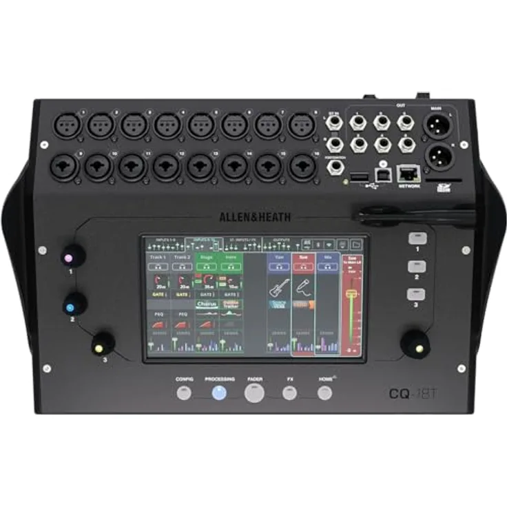 Allen & Heath CQ18T, Mischpult mit 18 Kanälen in Schwarz