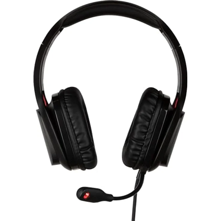 Konix Drakkar Mistlur, Kabelgebundenes Gaming-Headset für PC mit 40 mm Lautsprechern, flexiblem Mikrofon, 2 m Kabel und LED-Hintergrundbeleuchtung, Schwarz und Rot – Bild 5