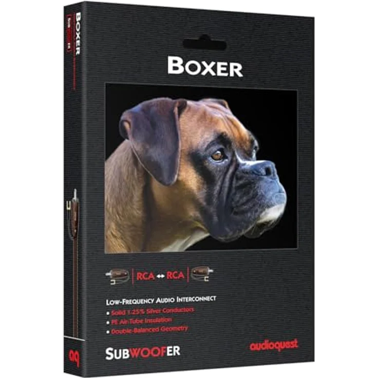 AudioQuest Boxer Cinch-Audiokabel, 5 m, Schwarz – Audiokabel (RCA, RCA, 5 m, Schwarz) – Bild 2