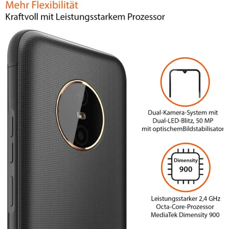 Gigaset GX6 PRO Business-Smartphone 5G - staub- & wasserdicht IP68, Militärnorm - 6,6" FHD+ Display mit Gorilla Glass - 128GB+8GB RAM - 50MP Kamera - 400 std Standby - Android 12, Titanium Black – Bild 4