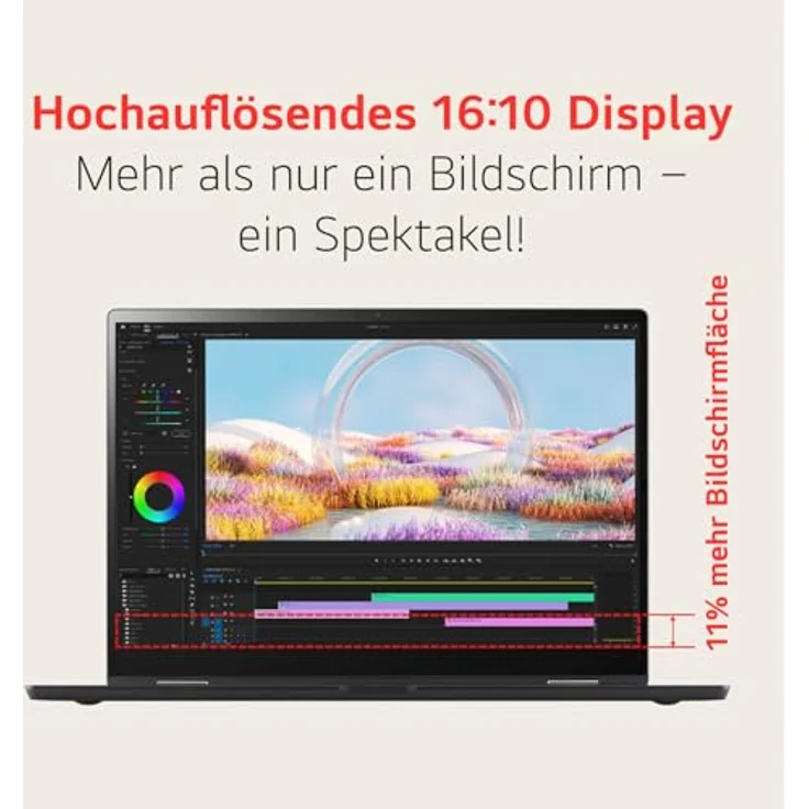 2024 LG gram Pro 16 Zoll 2in1 Notebook 16T90SP-K.AA78G - 1399g Intel Core Ultra7 Laptop (16GB RAM, 1TB Dual SSD, 20,5h Akkulaufzeit, OLED Touch Panel, LG Stylus Pen, Win 11 Home) - Schwarz – Bild 5