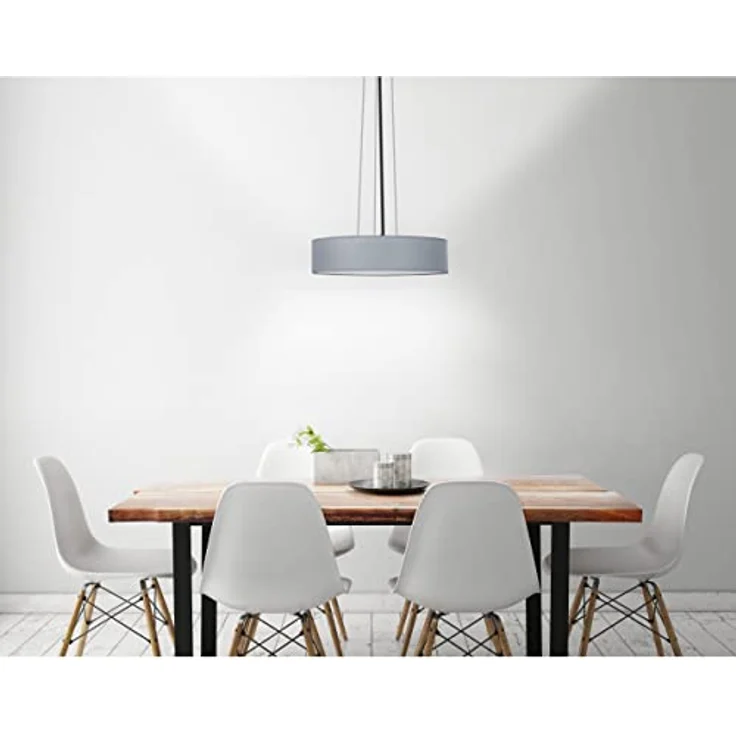 Smartwares IDE-60036 Deckenleuchte- Textilschirm, 50 cm , 4x E27, grau – Bild 5