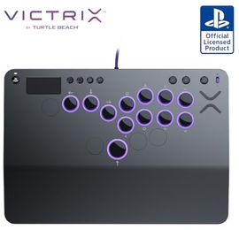 Turtle Beach Victrix Pro KO Leverless All Button Fight Stick (PS5, Grau)