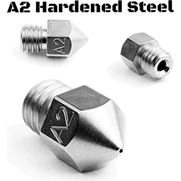 Micro-Swiss Plated A2 Hardened Steel Nozzle für MK8 Hotend M2585-08, langlebige Düse für abrasive Filamente – Bild 4