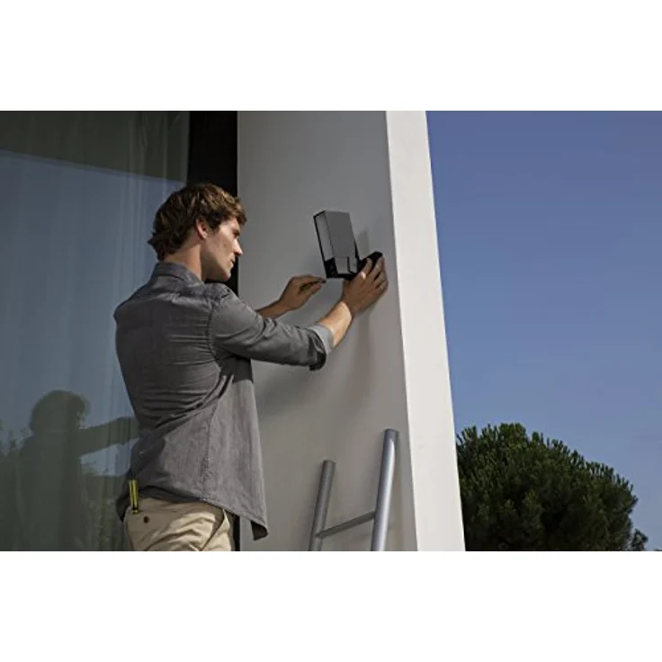 Netatmo Paket mit 2 Outdoor-Kameras, WLAN, Integrierte Beleuchtung, Bewegungserkennung, Nachtsicht, Ohne Abonnement, NBU-2-NOC-AMZ, Schwarz, Paket mit 2 Stück – Bild 3