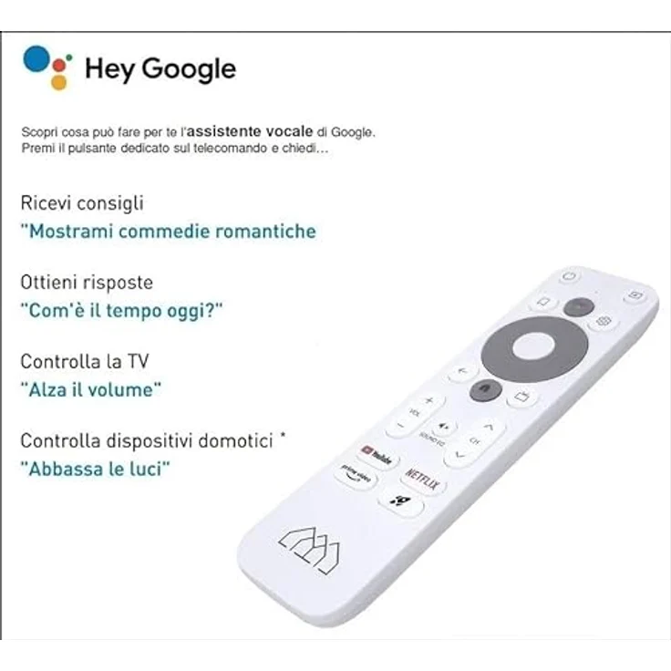 Homatics Box R Android TV Ultra 4K HD Mediaplayer (Chromecast, Google, Netflix, Disney+, Prime Video, Google Play Store, 4K UHD, HDR, 5GHz WiFi Dual Band, Bluetooth 5.0, Sprachfernbedienung, Weiß) – Bild 2