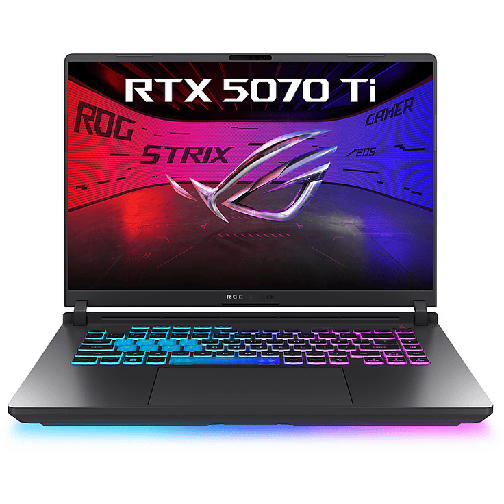 ASUS ROG Strix G16 G615LR-S5177W, Gaming Notebook mit 16 Zoll Display, Intel® Core™ Ultra 7 255HX, 16 GB RAM, 1 TB SSD, GeForce RTX™ 5070 Ti, Grau, Windows 11 Home