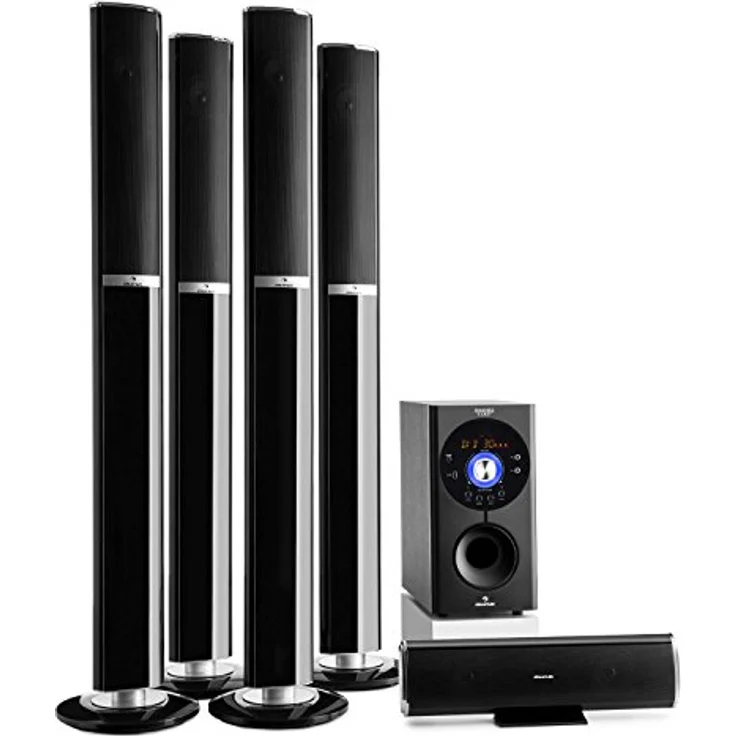 auna Areal 652 5.1-Kanal-Surround-System 145W RMS Bluetooth USB SD AUX, Lautsprecher-Sets – Bild 2