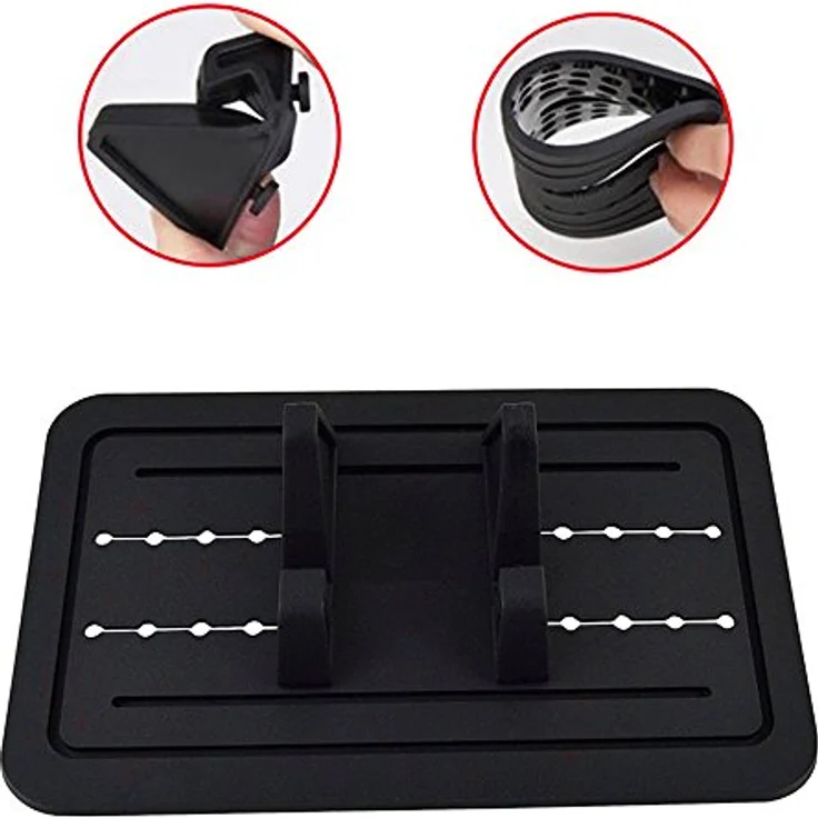 L&P A144 Universal Silikon Handyhalterung Antirutschmatte Auto Anti Rutsch Handy Matte Mehrzweck Haft Pad Haftpad Anti-Rutschmatte Handy Halterung Ständer für Smartphone wie iPhone 7 7 Plus 6s 6 5 4 Samsung Galaxy S7 S6 S5 S4 – Bild 4