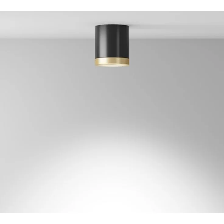 Maytoni Moderne Deckenleuchte Hoop 1xGX53 Schwarz mit Gold - 12W für verschiedene Räume – Bild 4