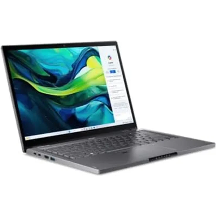 ACER Aspire Spin 14 (ASP14-52MTN-51V5) mit Tastaturbeleuchtung, Convertible, Zoll Display Touchscreen, Intel® Core™ Ultra 5 115U Prozessor, 16 GB RAM, 512 SSD, Keine Grafikkarte, Steel Gray, Windows 11 Home (64 Bit) – Bild 3