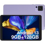 DOOGEE T20MINI Tablet (8.4", 4 GB, 9(4+5)RAM+128ROM, 5060mAh, T606 Octa Core, 13 MP+5 MP) - Ultradünn, TÜV SÜD Blaulicht-Zertifizierung, Face Unlock, 1TB Speichererweiterung, Blau