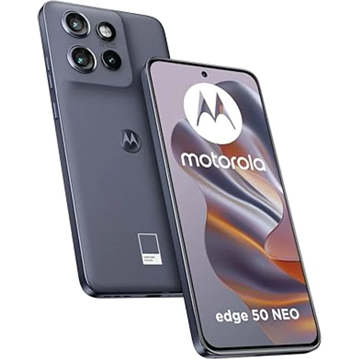 Motorola Edge 50 Neo (8/256 GB, Sony LYTIA™ 700C Kamera, 6,36 Zoll POLED 120 Hz Display, MediaTek MTK 24M, IP68, 4310 mAh Akku, Android 14) - PANTONE Grisaille – Bild 1