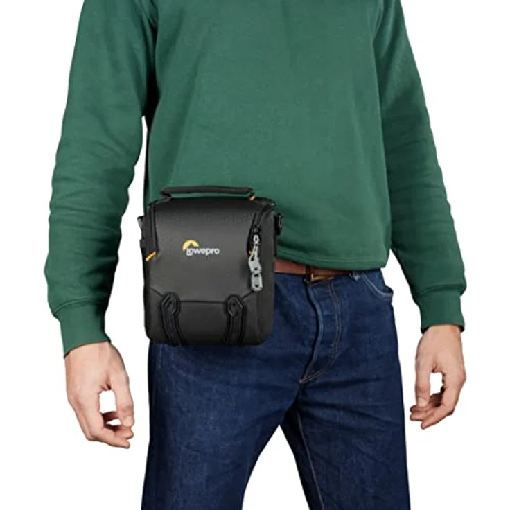 Lowepro Adventura SH 120 III, Camera Shoulder Bag with Adjustable/Removable Shoulder Strap, Backpack for Mirrorless Camera, Compatible with Sony Alpha 7 Series, Canon Rp, Black – Bild 5
