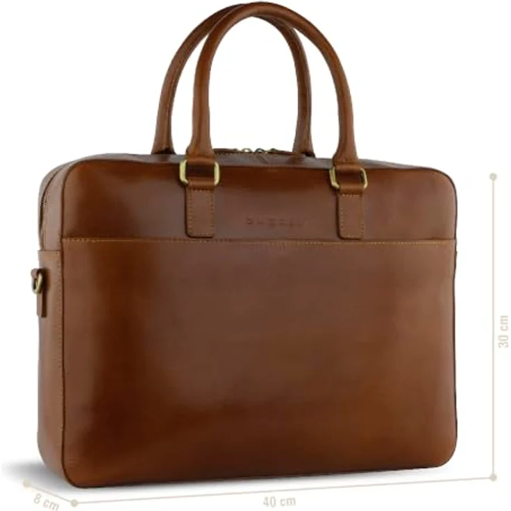 Bugatti Aktentasche Remo Briefcase (17"), Notebooktasche aus Rindleder – Bild 2
