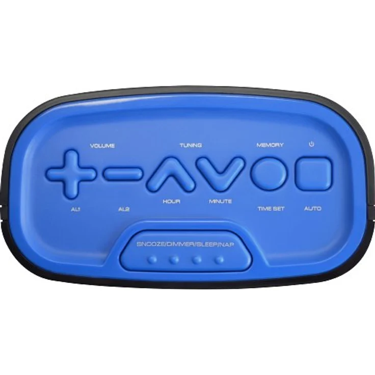 Technoline WT 465, LED Radiowecker im Play-Controller Design mit AM/FM-Radio, 2 Weckalarmen und Schlummerfunktion, blau – Bild 4