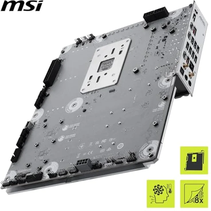 MSI MAG X870E Tomahawk Max WiFi PZ, ATX Mainboard für AMD Ryzen 7000/8000/9000, 256 GB DDR5, Wi-Fi 7, 5 Gigabit Ethernet, schwarz – Bild 4