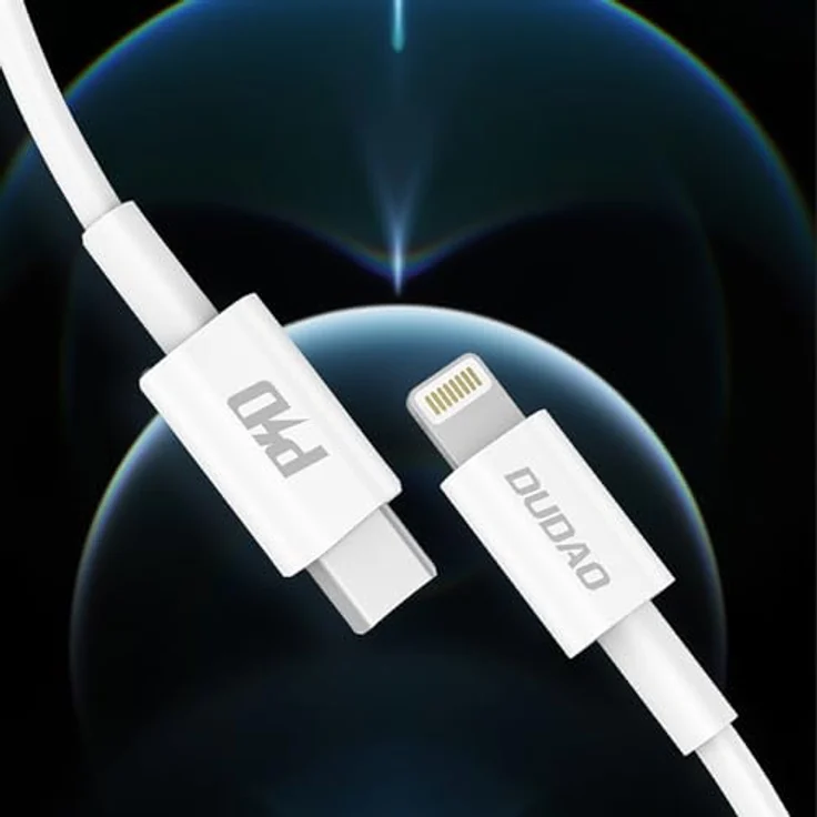 Dudao L6X USB-C - Lightning PD 20W Kabel, 1M, für schnelle Aufladung und Datenübertragung, Weiß – Bild 6