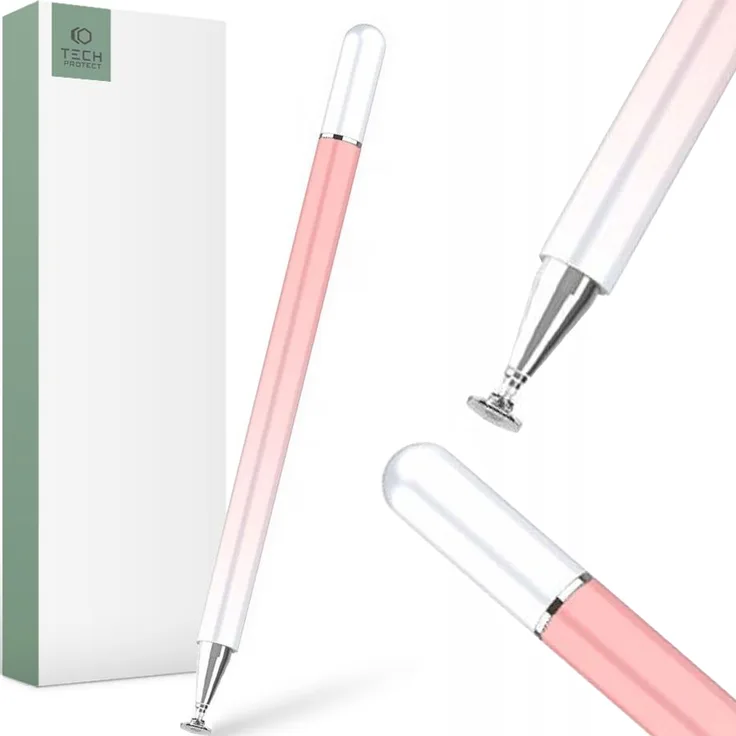 Tech-Protect Ombre Stylus Stift Rosa, präziser Eingabestift mit ergonomischem Design und kratzfester Spitze