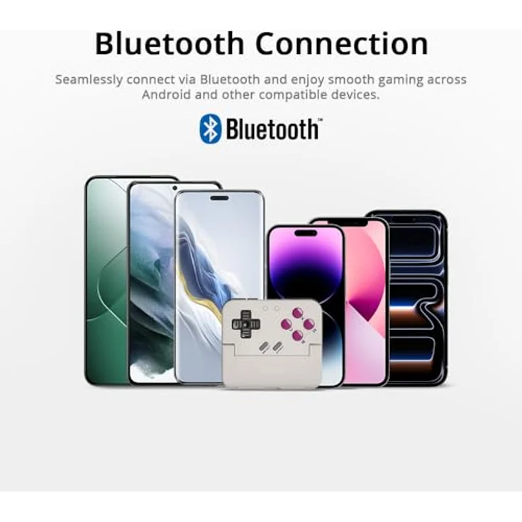 GameSir Pocket Taco, Vertikaler Mobiler Gaming-Controller für Android & Smartphone, Tragbar, 600mAh Akku, App-Anpassung - Weiß – Bild 4