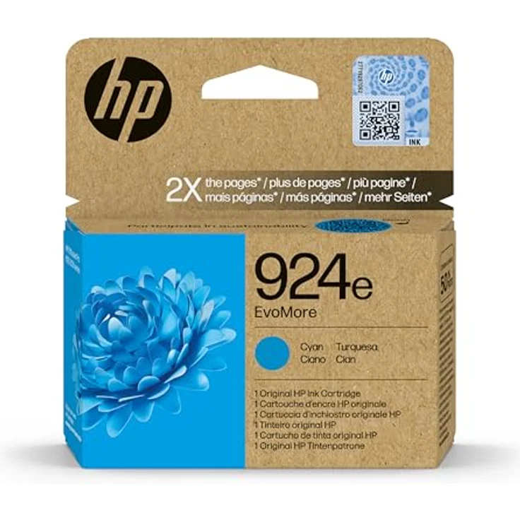 HP 924e (4K0U7NE), Original Druckerpatrone Cyan, Druckleistung ca. 800 Seiten für OfficeJet Pro 8120/8130 – Bild 2