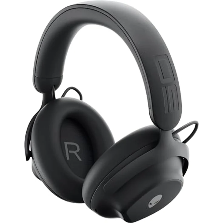 Alienware Pro Wireless Gaming-Headset - 50 mm Graphen-Treiber, KI-Geräuschunterdrückung, Hybrid ANC, bis zu 75 Stunden Akkulaufzeit, Dark Side of The Moon – Bild 2