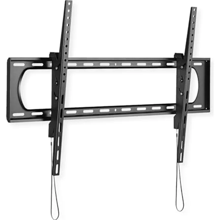 VALUE TV-Wandhalterung, 80 mm Wandabstand, neigbar, 304,8cm/120", 120kg, schwarz – Bild 1