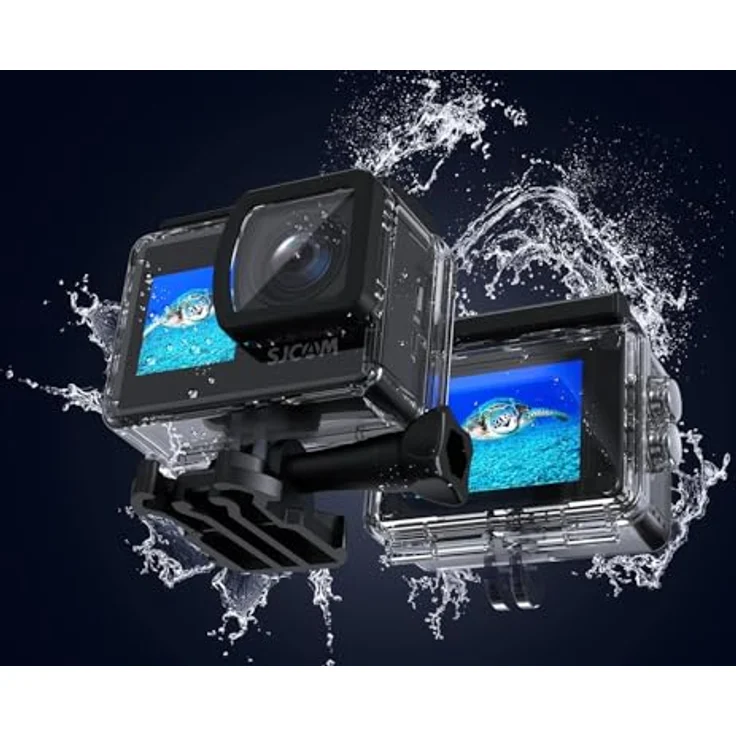 Sjcam SJ4000 Dual Screen, 4K Action Cam mit WLAN, wasserdicht bis 1m, Schwarz – Bild 2