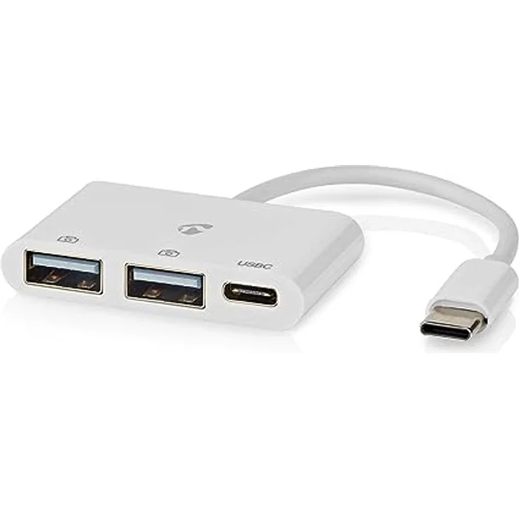 Nedis USB-Hub - 1x USB-C™ - 1x USB-C™ / 2X USB 2.0 A Female - 3-Port Port(s) - Stromversorgung über USB, USB 2.0, 480 Mbit/s – Bild 2