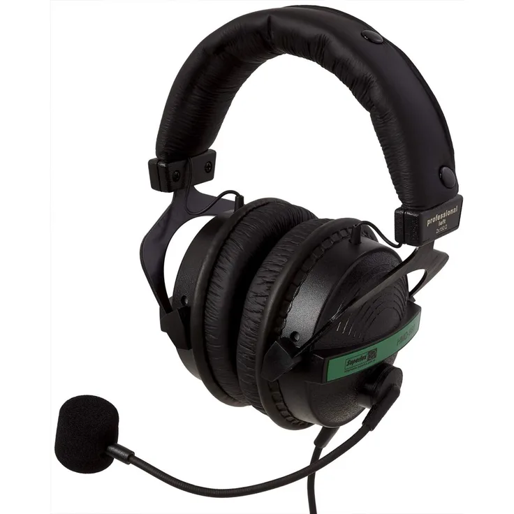 Superlux HMD660E, Dynamisches Headset mit ohrumschließendem Design, 150 Ohm Impedanz, 20-20000 Hz Frequenzgang, Mikrofon und 3 m Spiralkabel
