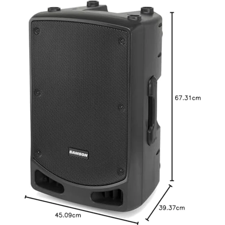 Samson XP112A, Aktiver 2-Wege Standlautsprecher mit 500 W, Schwarz, für universelle Nutzung – Bild 5