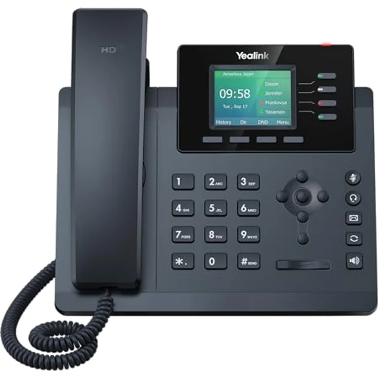 Yealink SIP-T34W, VoIP-Telefon mit integriertem Wi-Fi, HD-Audioqualität und 2,4-Zoll-Farbdisplay – Bild 1