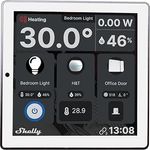 Shelly Wall Display Weiß | Wlan & Bluetooth Ein intelligentes Bedienfeld mit integriertem 5-A-Schalter und Farbdisplay | Hausautomation | Leistungsüberwachung | iOS Android App | LUX-Sensoren