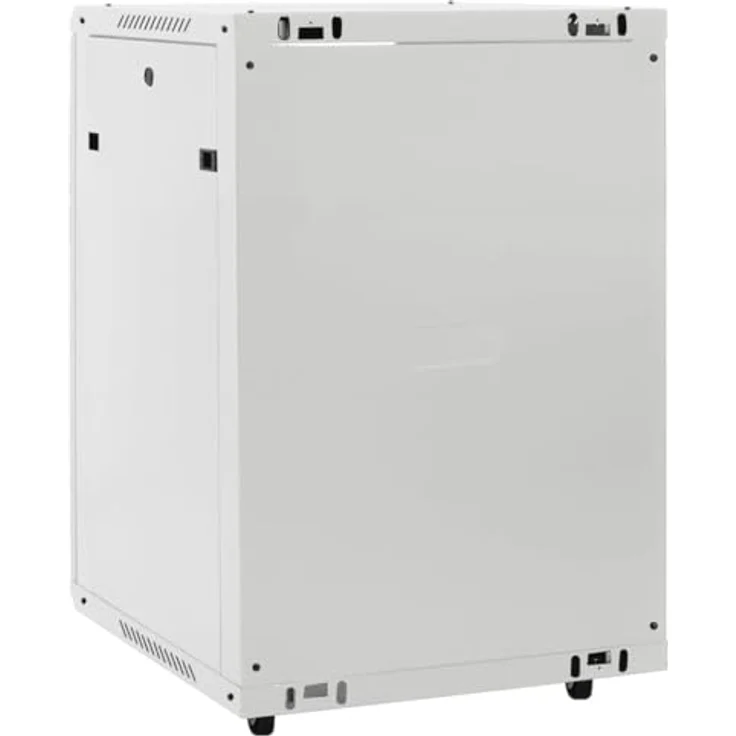 vidaXL 15U Netzwerkschrank auf Rollen 19" IP20 53x40x80 cm, solide Konstruktion aus kaltgewalztem Stahl, abschließbare Fronttür – Bild 5