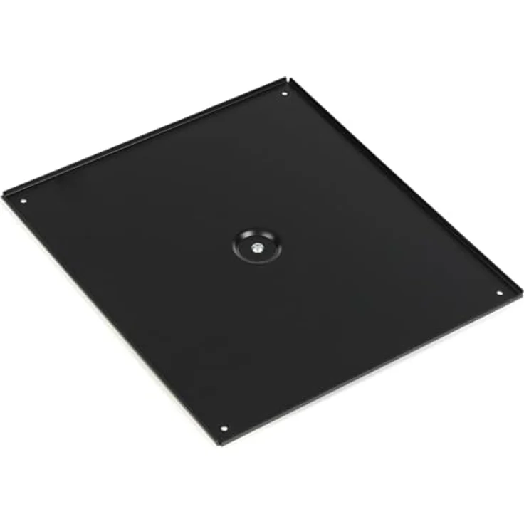 K&M 26753 Adapterplatte für Beamer, universelle Halterung mit 420 x 380 mm Ablagefläche, schwarz – Bild 1