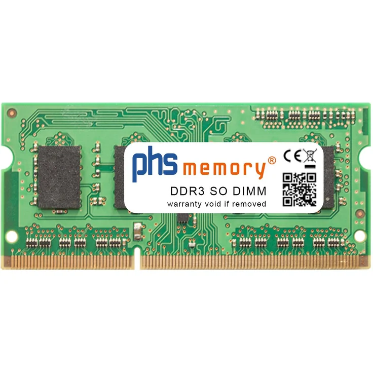 PHS memory 2GB RAM Speicher, DDR3 SO DIMM 1066MHz kompatibel mit Lenovo ThinkPad T410