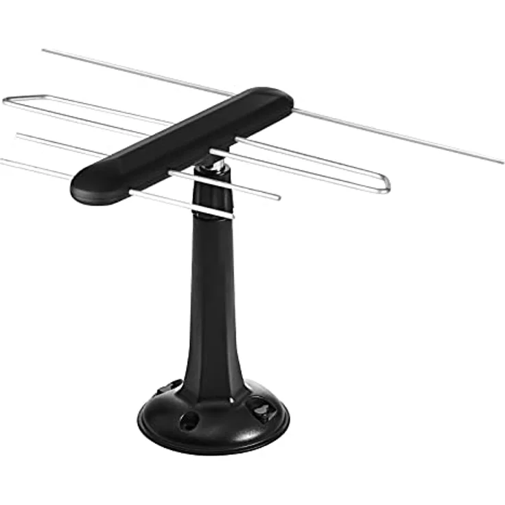 EMOS DVB-T2 Universalantenne/Digitale TV-Antenne für Innen und Außen mit 5G-Filter und Verstärker für HDTV/Receiver mit Full-HD Signalqualität, 0-80 km vom Sender, J0685
