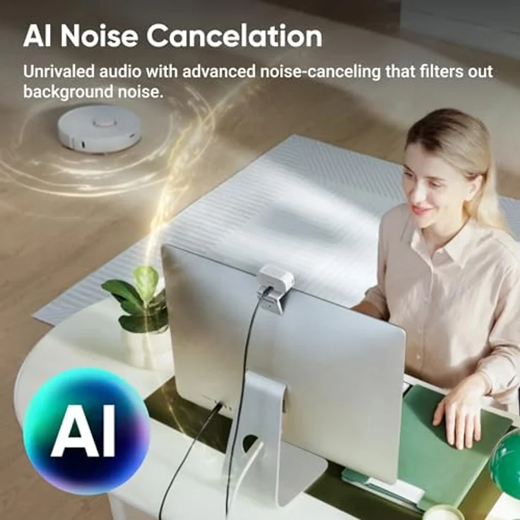 INSTA360 Link 2C Polarweiß, KI-gesteuerte 4K-Webcam mit HDR-Technologie und automatischem Zoom – Bild 5