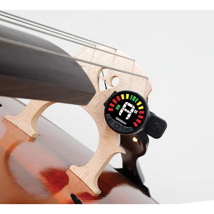 D'Addario Orchestral Nexxus 360 wiederaufladbarer Cello- und Bass-Tuner – Ansteckbarer Tuner für Cello und Bass – Automatische Abschaltung – Einstellbarer Vollfarb-LED-Bildschirm – Bild 3