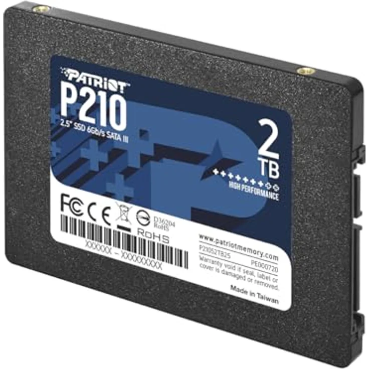 Patriot P210 - Solid-State-Disk - 2 TB - intern - 2.5 Zoll (6.4 cm) - SATA 6Gb/s (P210S2TB25) – Bild 2