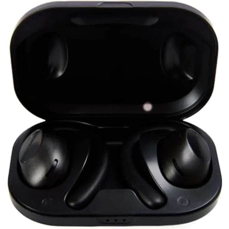 Nilox Nxtwrunbeator, Kabellose Kopfhörer mit 10h Akkulaufzeit, Schwarz/Silber, In-Ear mit Geräuschisolierung