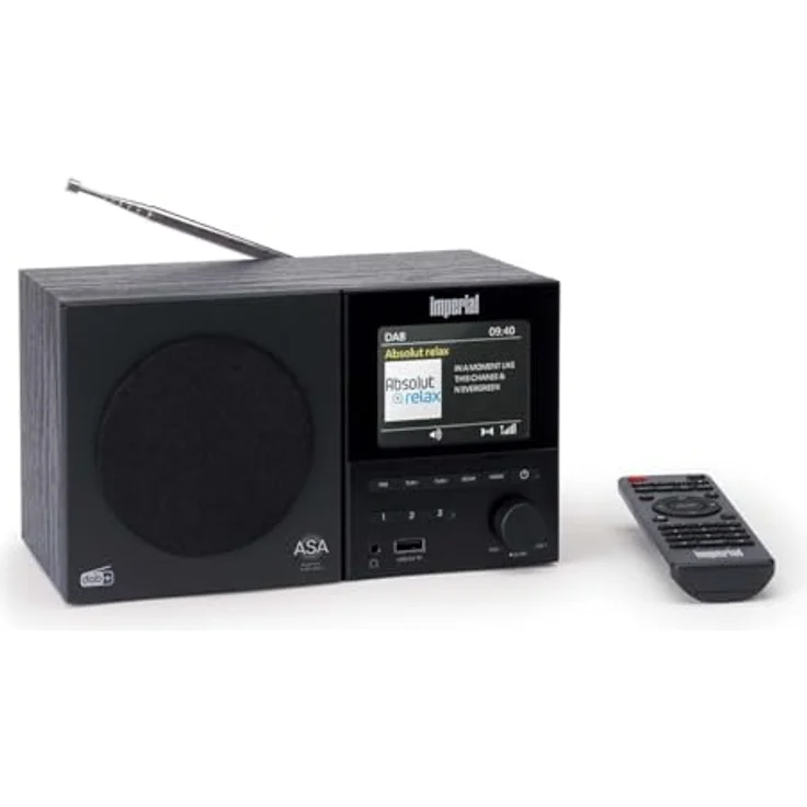 Imperial DABMAN-120BK, DAB+/FM-Radio mit Bluetooth, Fernbedienung und 9 cm TFT-Farbdisplay, Schwarz – Bild 7