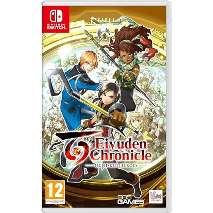 505 Games Eiyuden Chronicle: Hundred Heroes (Nintendo Switch) - Spannende rundenbasierte Schlachten in Dungeons, mächtige Bosse und verheerende Waffen