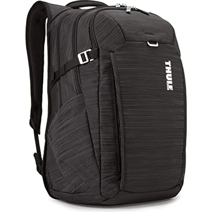 Thule Construct Backpack 28L, Freizeitrucksack mit Laptopfach, schwarz, geräumig und komfortabel